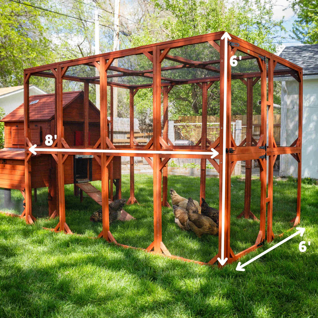 Chicken Coop for 10 Chickens – Rhode Island Homestead Coop with Run Extension Options