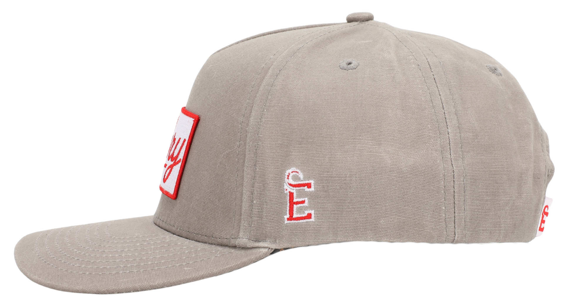 Gray Waxed Canvas - Logo Patch