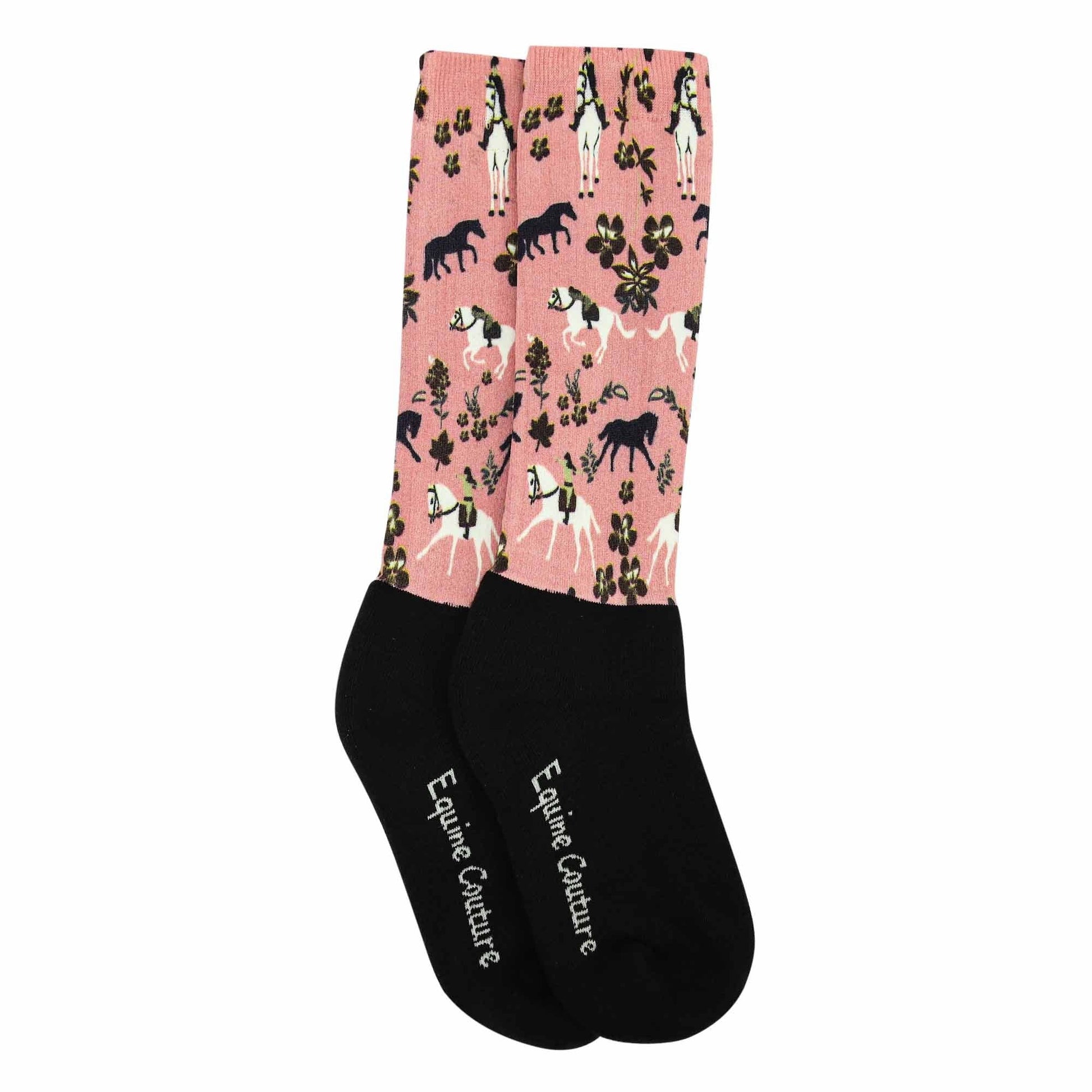 Equine Couture Children'S OTC Boot Socks- Springtime Schooling: STD