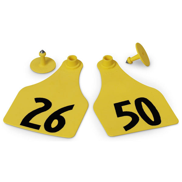 176-200 YELLOW Allflex: Maxi Fem/Sm Male