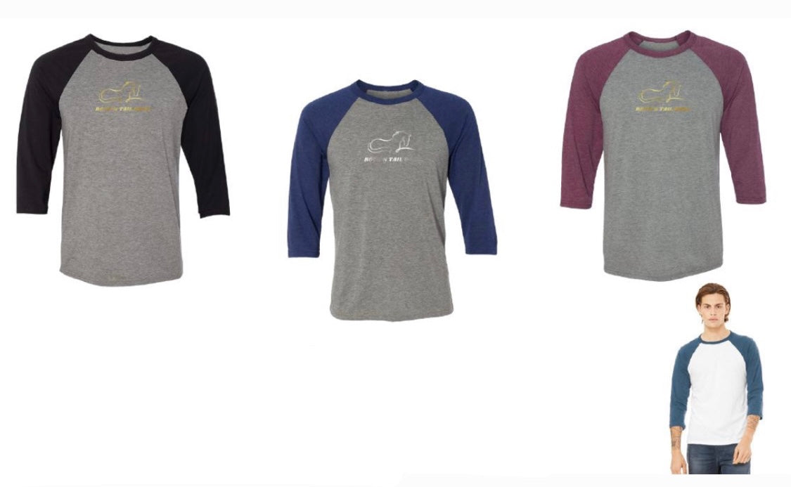 Blue/Grey Baseball Tee