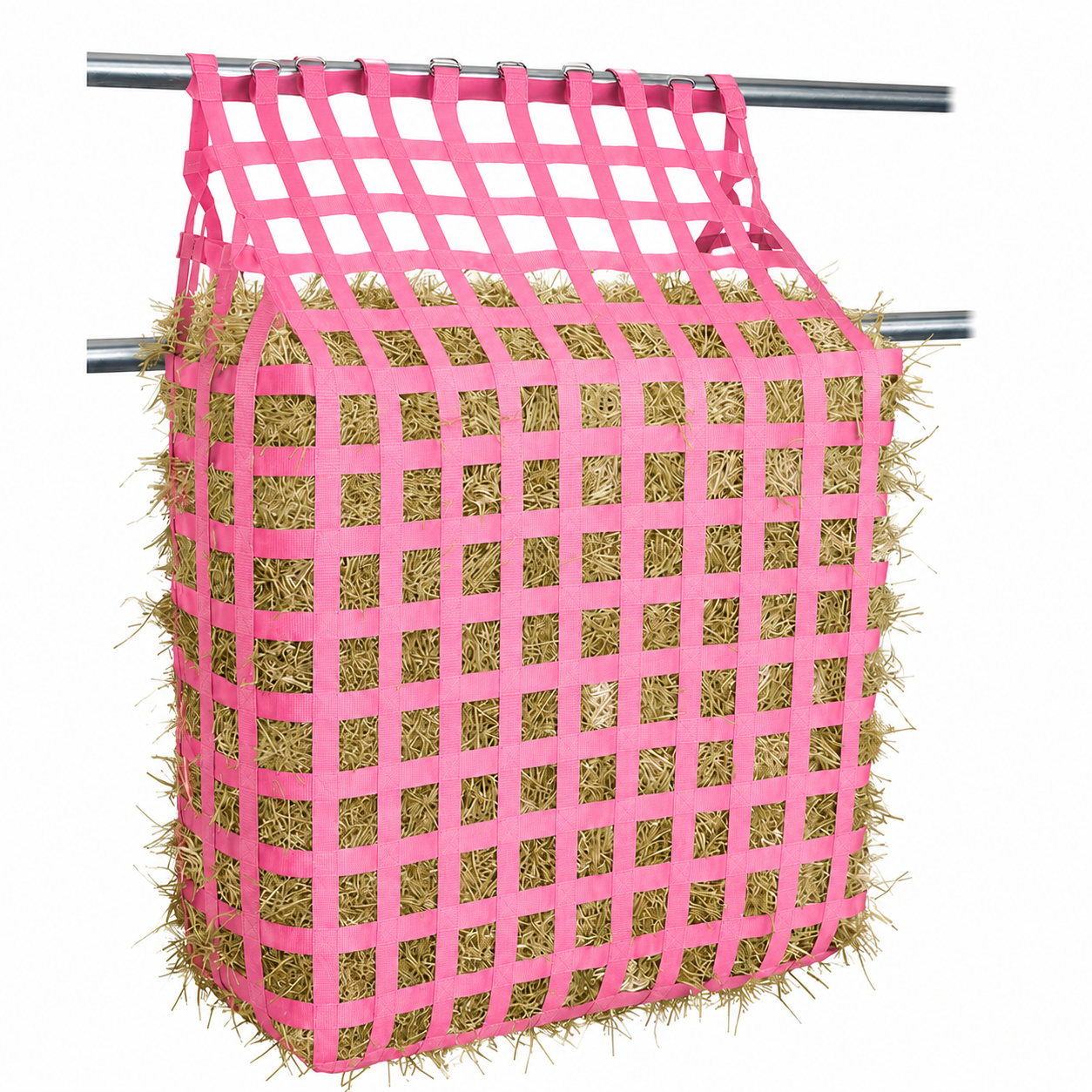 Tahoe Web Gate Slow Feed Hay Feeder – 2" Openings, Easy-Fill, Quick Strap Mounting, Holds 5–6 Flakes, Durable & Dust-Draining with Super Tough Bottom®