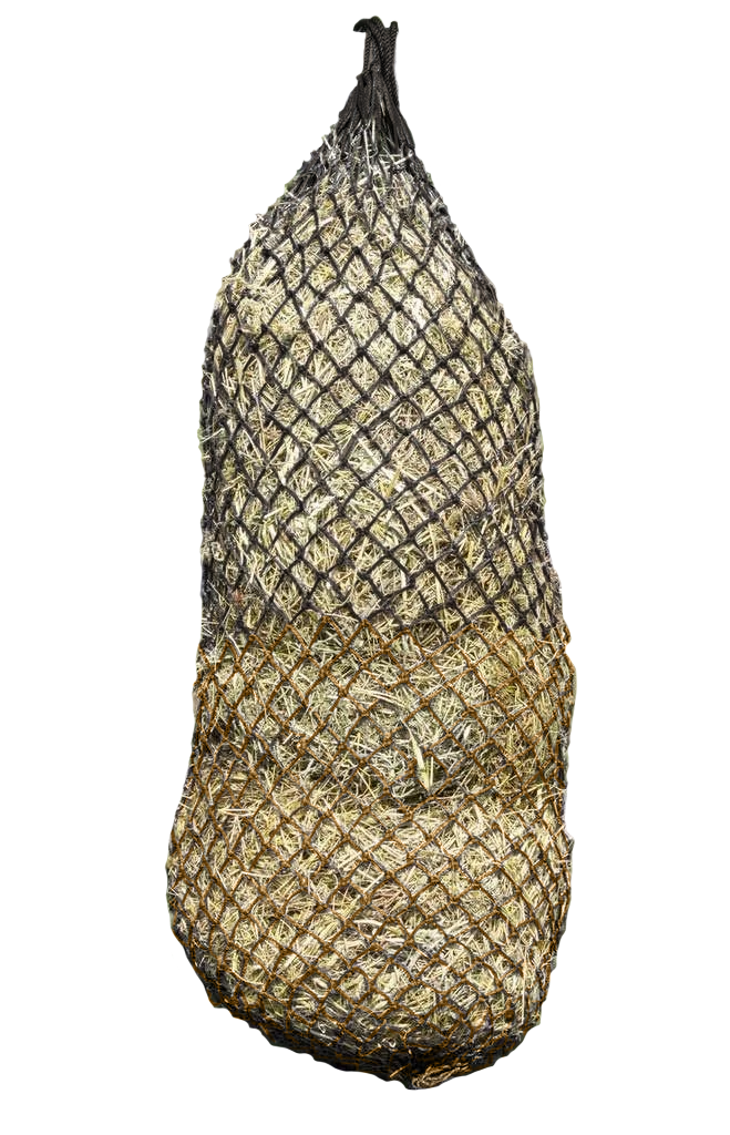 Derby Originals 90” Superior Slow Feed Soft Mesh Hanging Hay Net for Horses