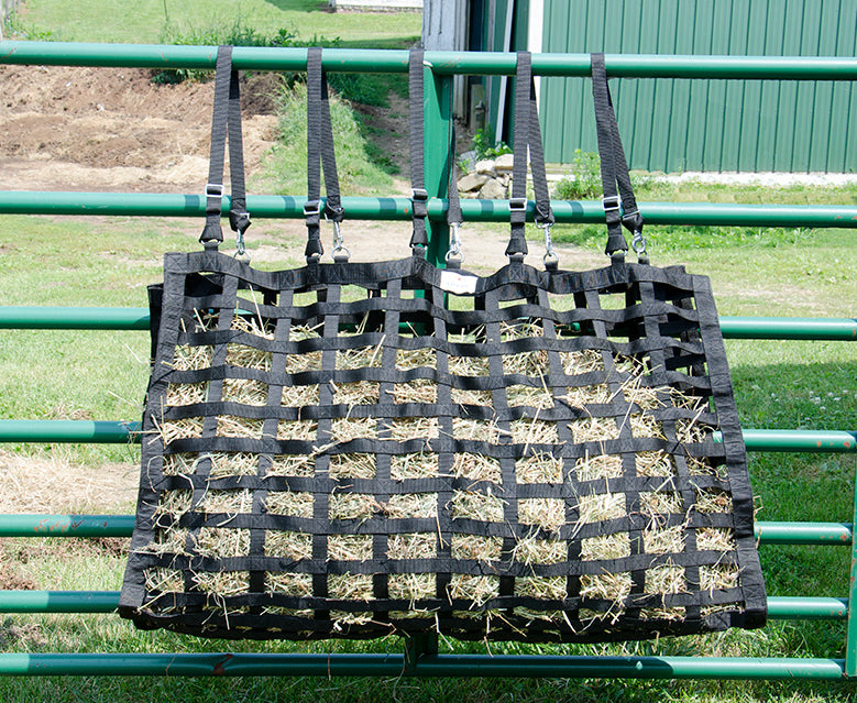 Supreme XL 4-Sided Slow Feeder Hay Bag – 1.75" x 3.5" Horse Mouth Openings – Balanced Feeding | Patented Design – 1-Year Warranty