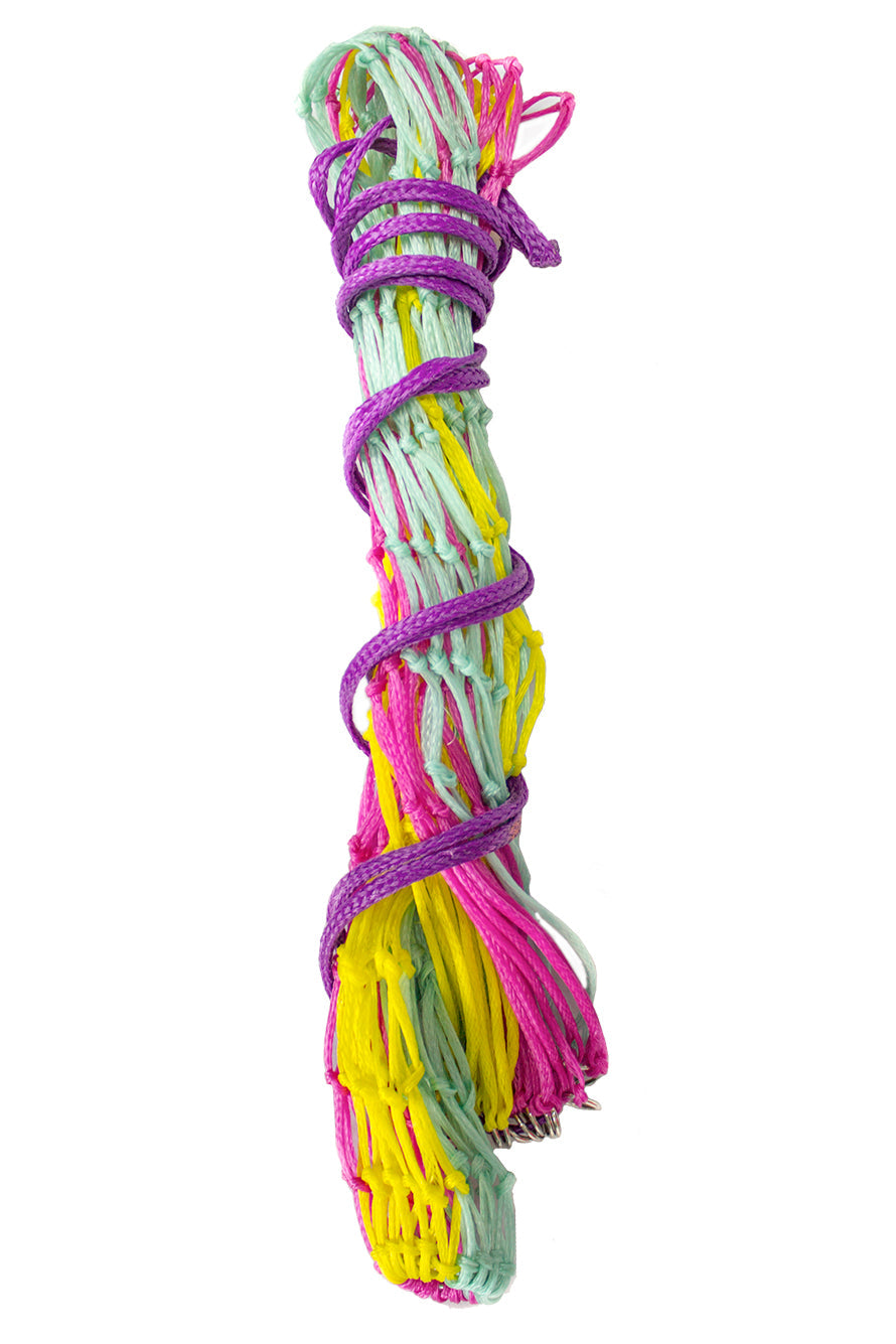Derby Originals 42” Cotton Candy Slow Feed Hanging Hay Net for Horses