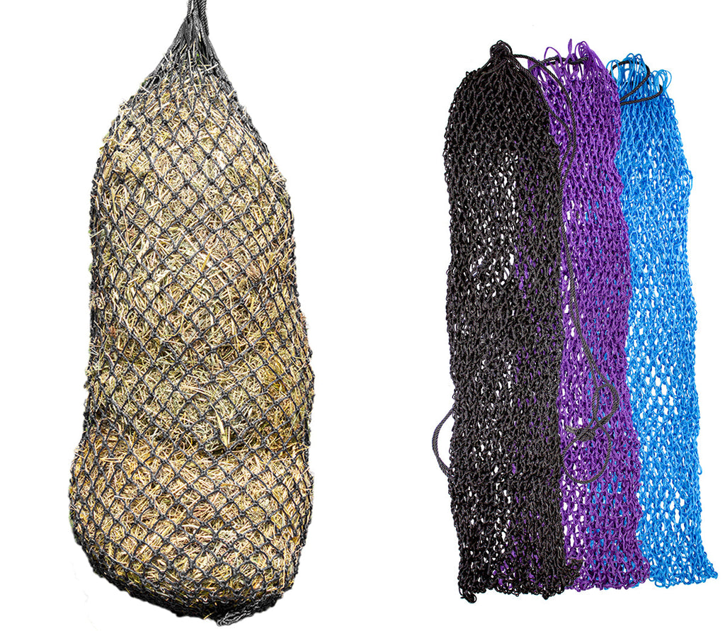 Derby Originals 56” Ultra Slow Feed 1.5" Holes Hay Net Holds about 4 Flakes for Horses