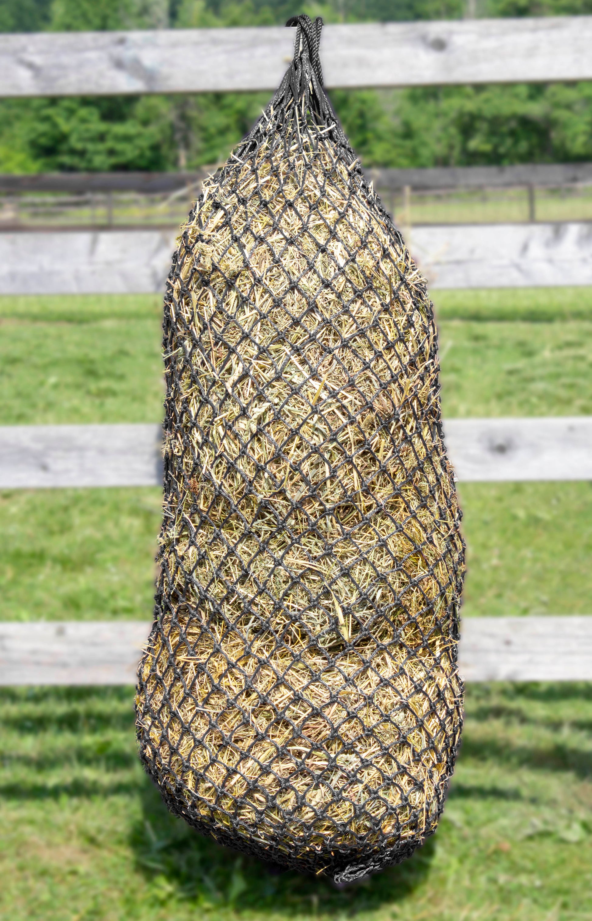 Derby Originals 56” Ultra Slow Feed 1.5" Holes Hay Net Holds about 4 Flakes for Horses