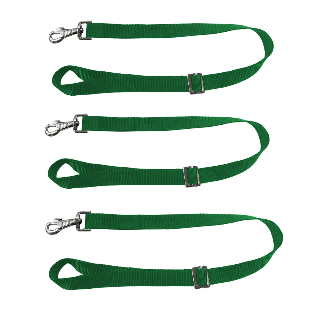 DERBY ORIGINALS HEAVY DUTY ADJUSTABLE 30” NYLON HANGING BUCKET STRAPS FOR WATER AND FEED BUCKETS-LOT OF 3