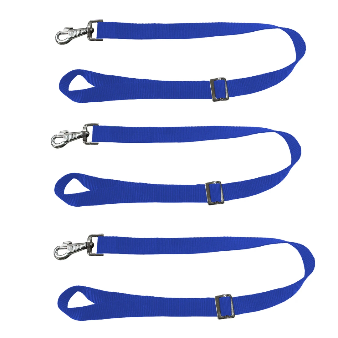 DERBY ORIGINALS HEAVY DUTY ADJUSTABLE 30” NYLON HANGING BUCKET STRAPS FOR WATER AND FEED BUCKETS-LOT OF 3