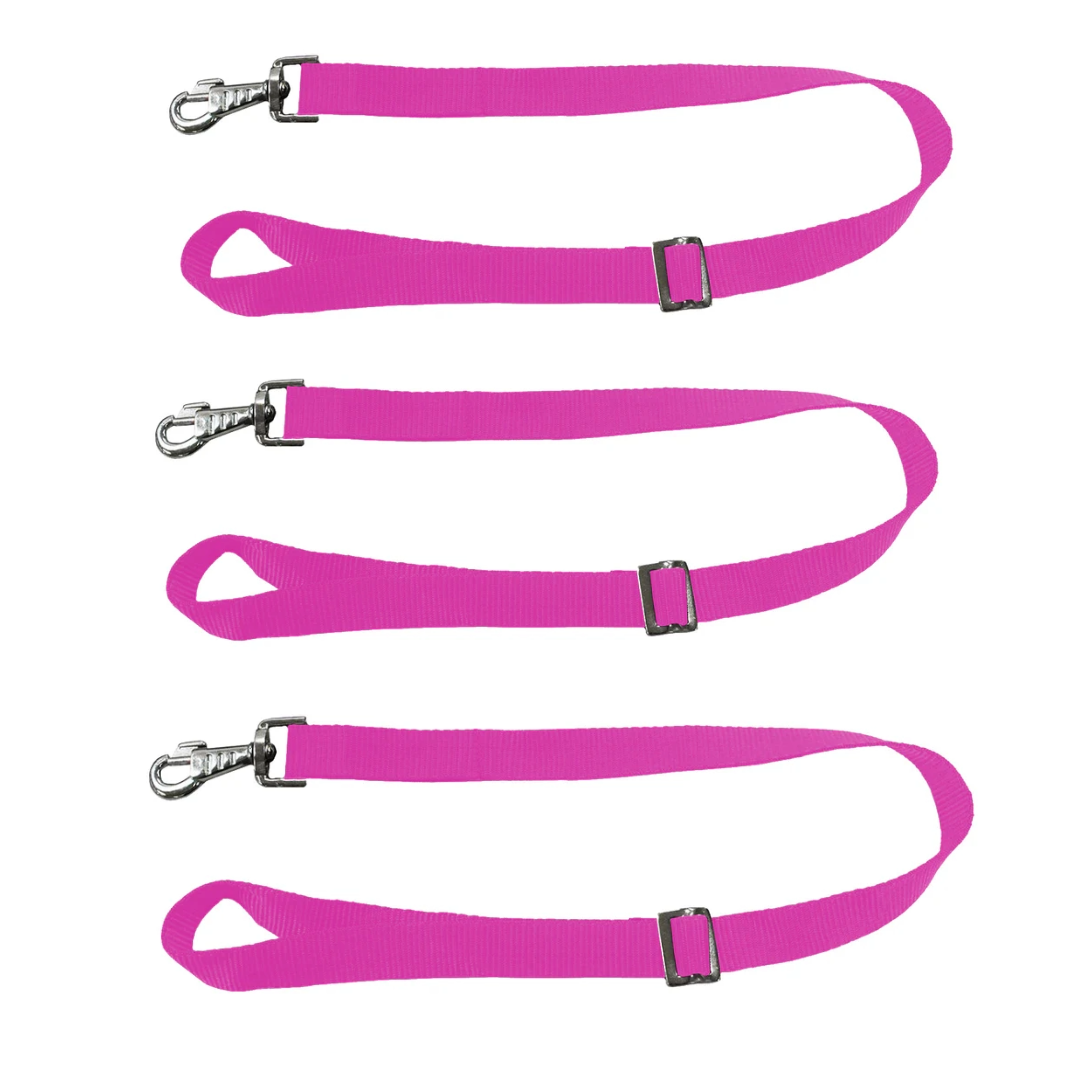 DERBY ORIGINALS HEAVY DUTY ADJUSTABLE 30” NYLON HANGING BUCKET STRAPS FOR WATER AND FEED BUCKETS-LOT OF 3