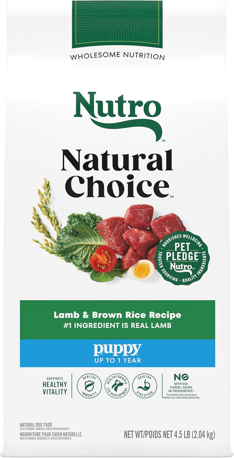 Nutro Natural Choice Puppy Lamb & Rice Dry Dog Food (4.5lb)