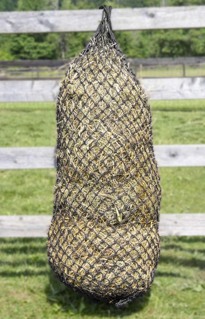 Derby Originals Hay Feeder Slow Feed 56” Long and 3" x 3" Holes Hay Net for Horses