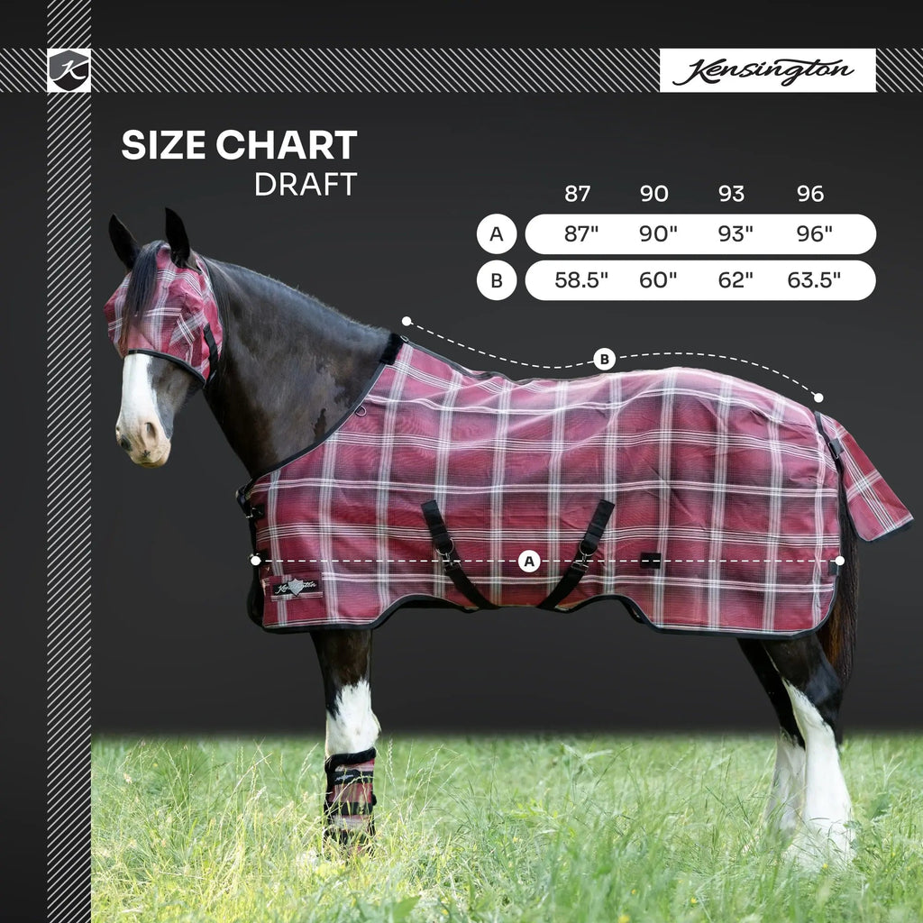 Draft Horse Protective Fly Sheet  - 73% UV Protection