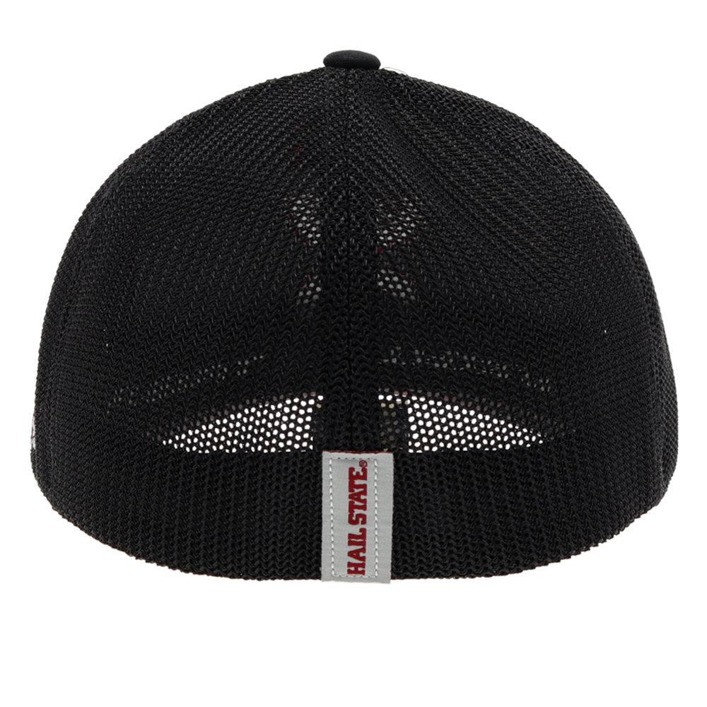HOOey Mississippi State (Black/Grey/Maroon) - Fitted Trucker Cap