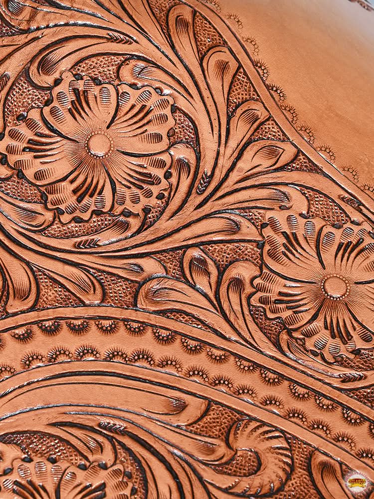 Hilason Classic Series Hand-Made Rodeo Bronc American Leather Saddle