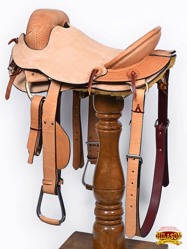 Horse Bronc Saddle Hilason Classic Series Rodeo American Leather
