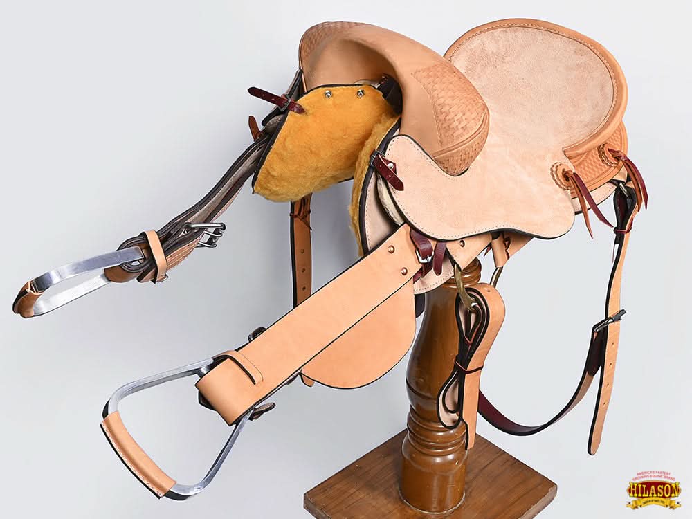 Horse Bronc Saddle Hilason Classic Series Rodeo American Leather