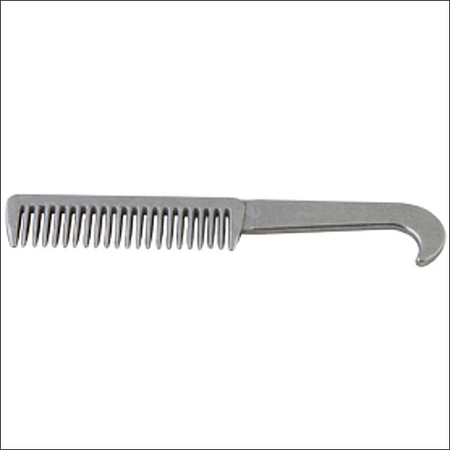 Hilason Western 6-1/2" Aluminum Pulling With Hoof Pick Head Horse Grooming Comb