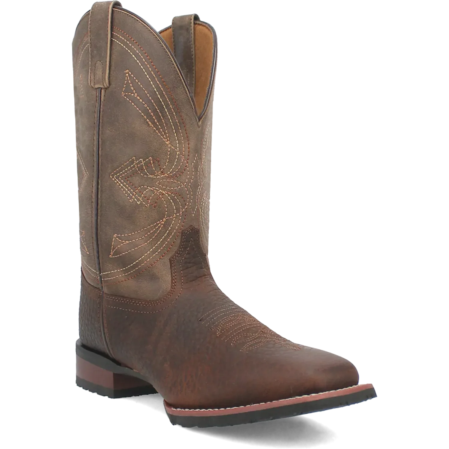 Laredo Elias (Chocolate/Tan) - Men's Leather Cowboy Boots