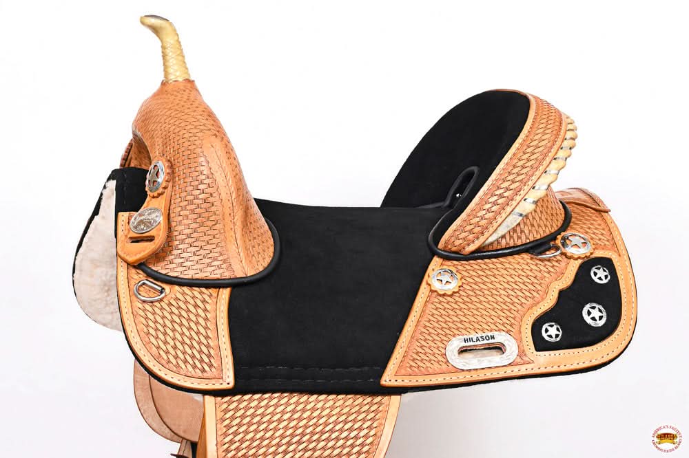Hilason Western Horse Treeless Trail Barrel Saddle American Leather