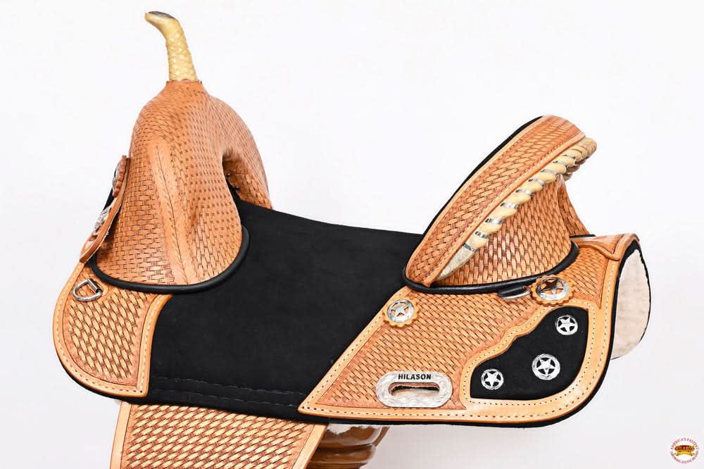 Hilason Western Horse Treeless Trail Barrel Saddle American Leather
