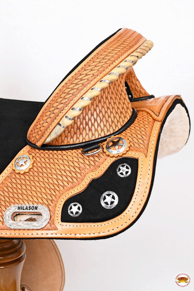 Hilason Western Horse Treeless Trail Barrel Saddle American Leather