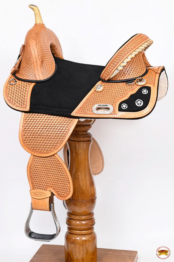 Hilason Western Horse Treeless Trail Barrel Saddle American Leather
