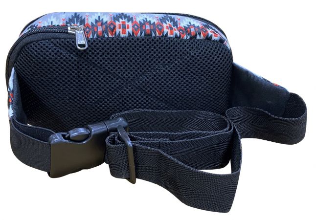 Hip Pack (Fanny Pack) Bag with Grey Aztec design