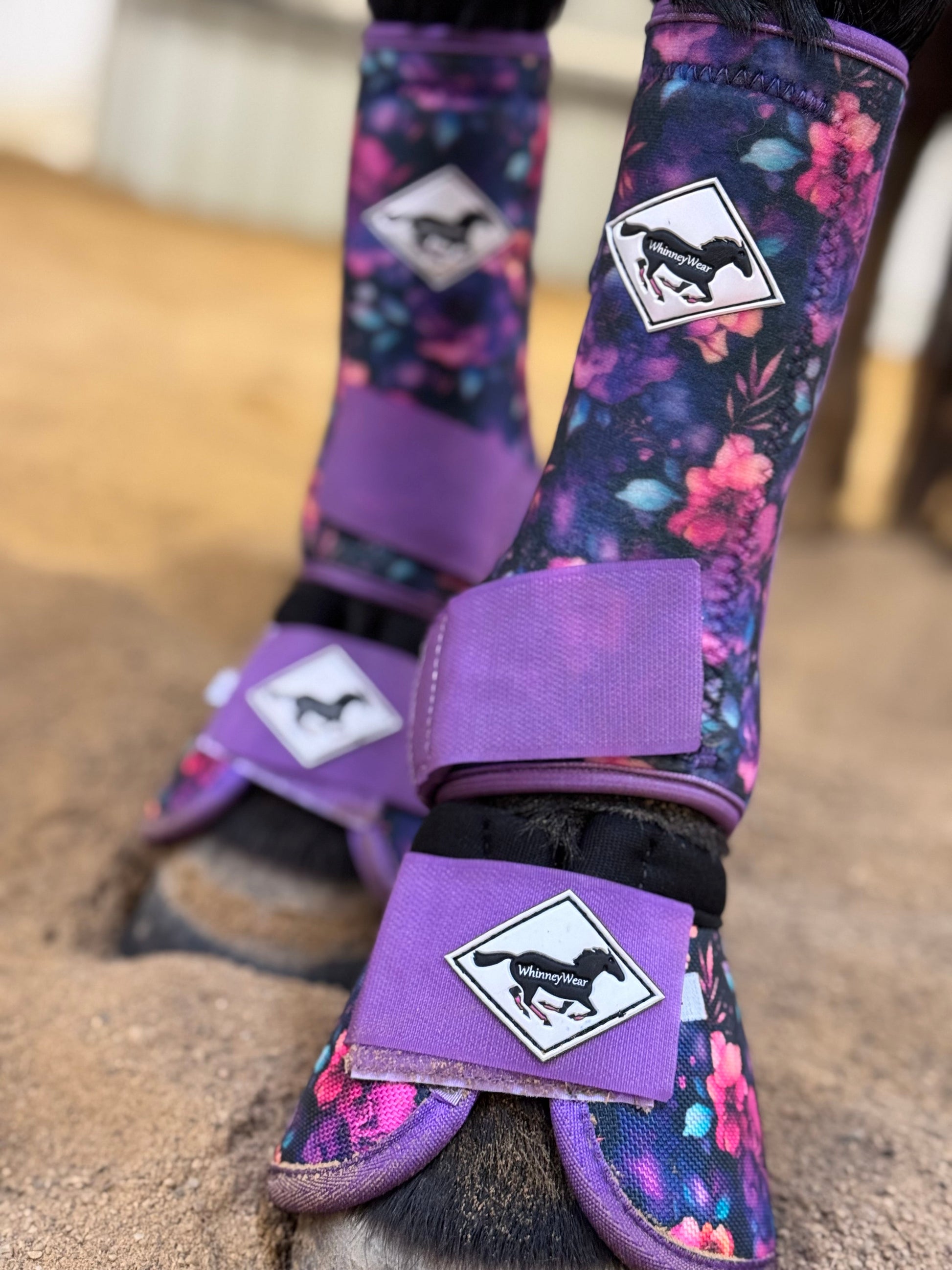 Midnight Bloom Protective Sport Boots