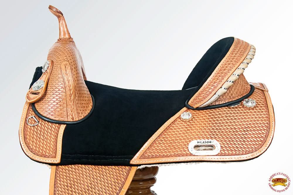 Hilason Western Horse Treeless Trail Barrel Saddle American Leather