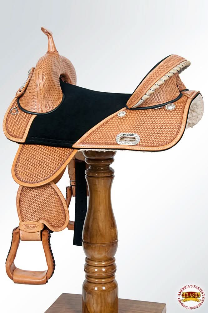 Hilason Western Horse Treeless Trail Barrel Saddle American Leather