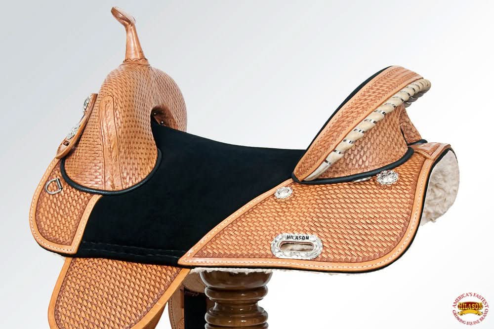 Hilason Western Horse Treeless Trail Barrel Saddle American Leather