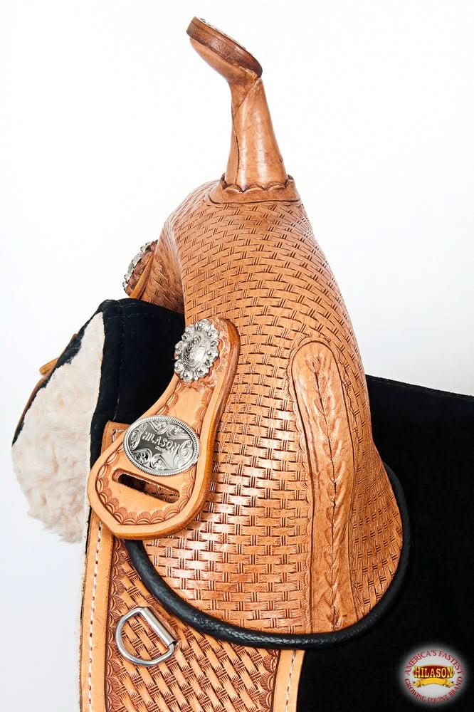 Hilason Western Horse Treeless Trail Barrel Saddle American Leather