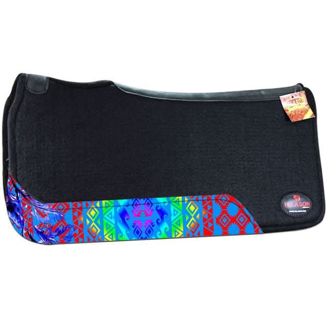 HILASON 31 In X 30 In Western Horse 100% Wool Felt Saddle Pad