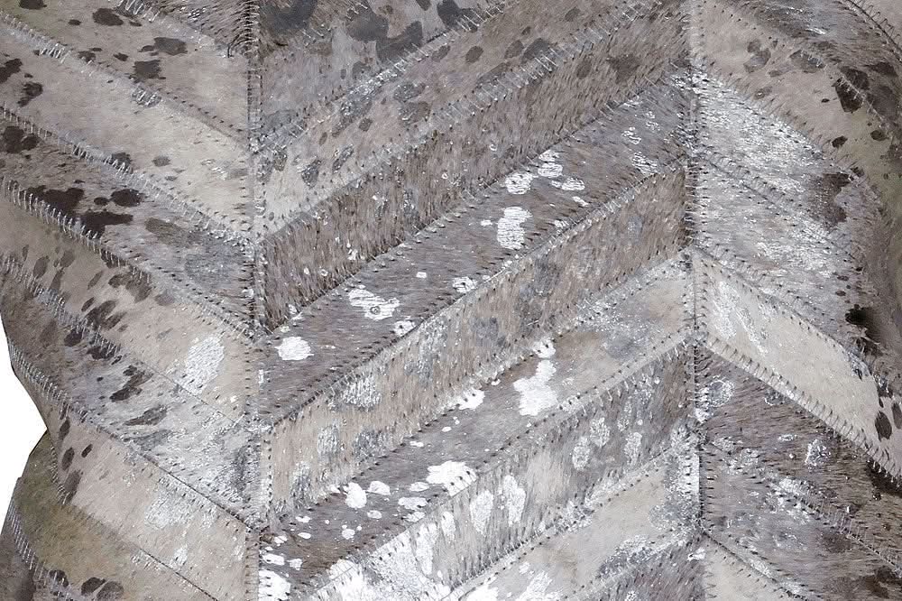 Hilason Cowhide Leather Hair-On Patchwork Cushion Pillow Cover