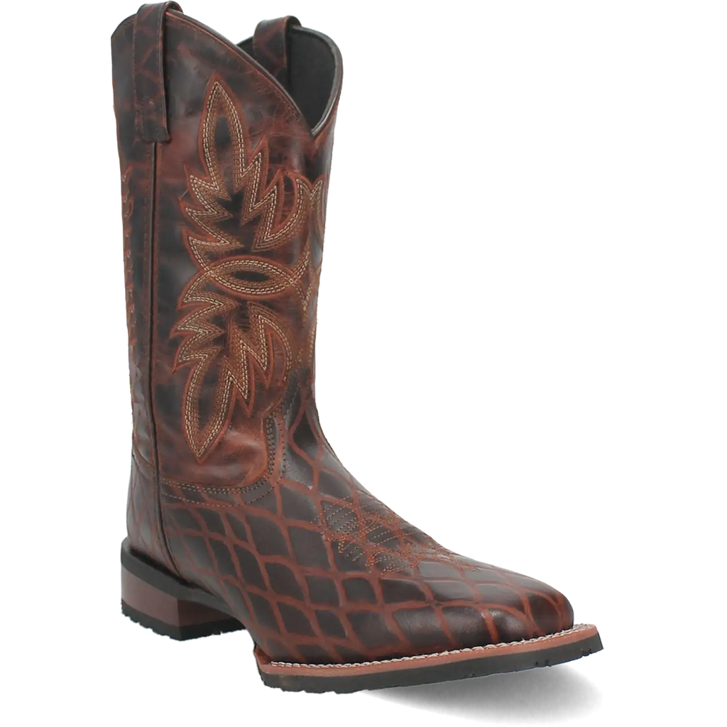 Laredo Grid - Men's Leather Cowboy Boots