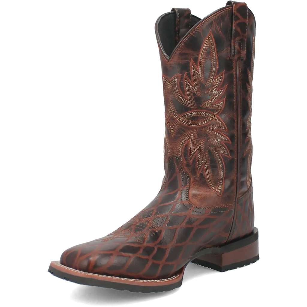 Laredo Grid - Men's Leather Cowboy Boots