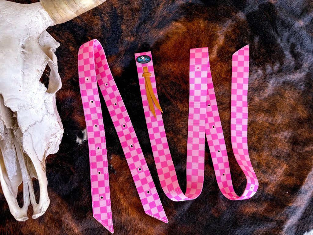 Checks Out (Pink/Pink) Cinch Strap Set