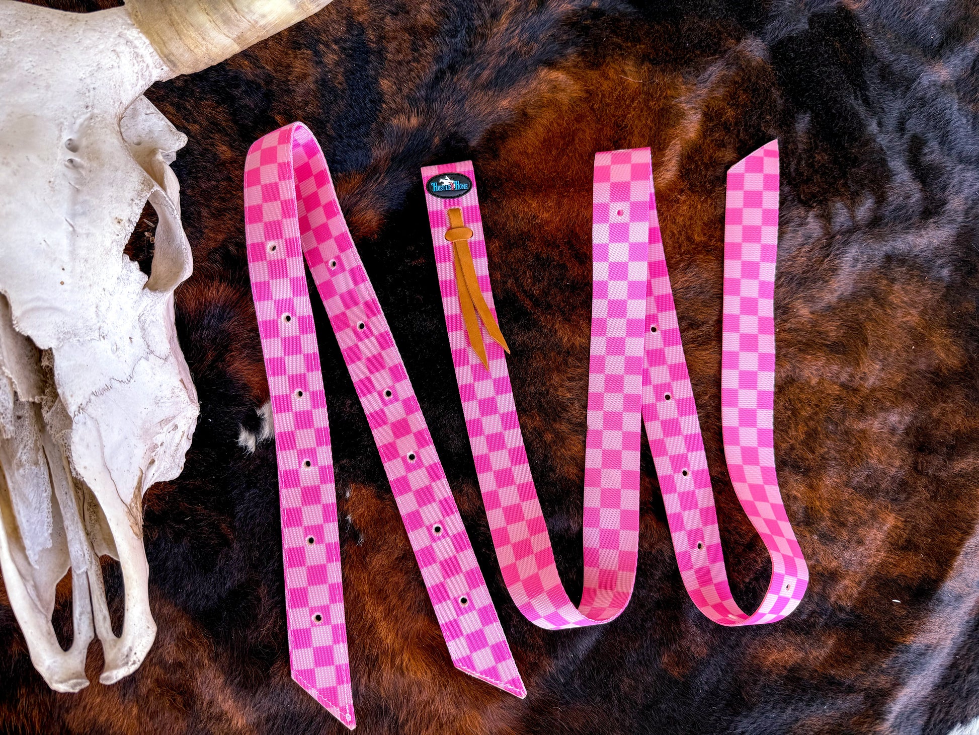 Checks Out (Pink/Pink) Cinch Strap Set