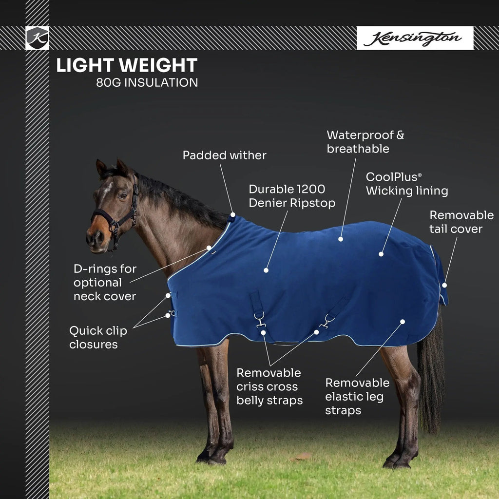 Pony Lightweight 80g Horse Winter Turnout Blanket - Waterproof & Breathable