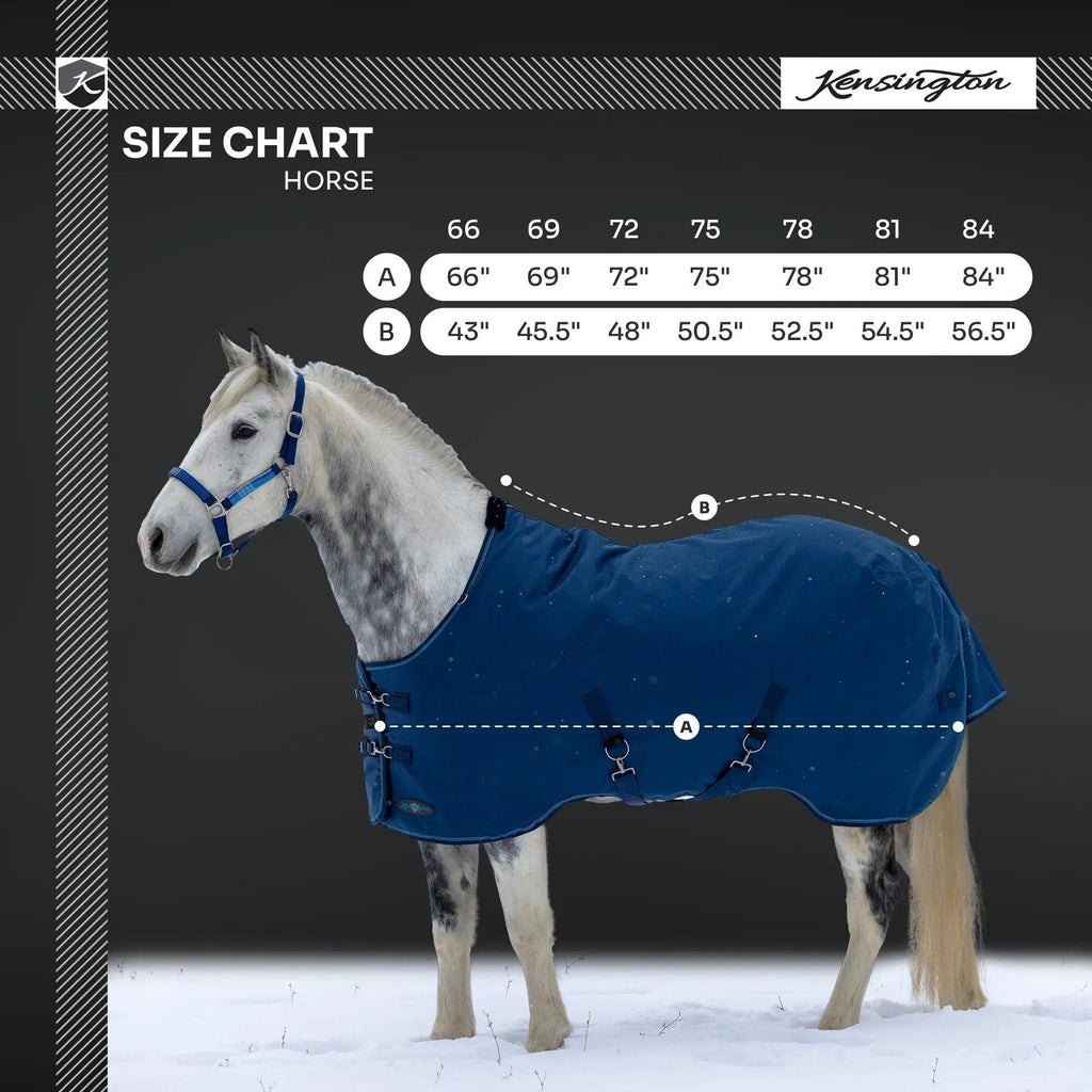 1200D Heavyweight 300g Horse Winter Turnout Blanket - Waterproof & Breathable