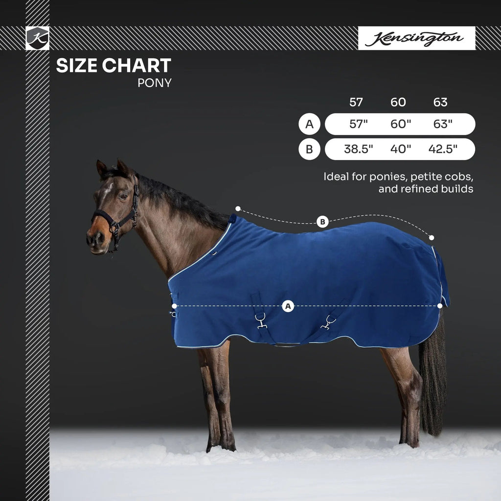 Pony Heavyweight 300g Horse Winter Turnout Blanket - Waterproof & Breathable