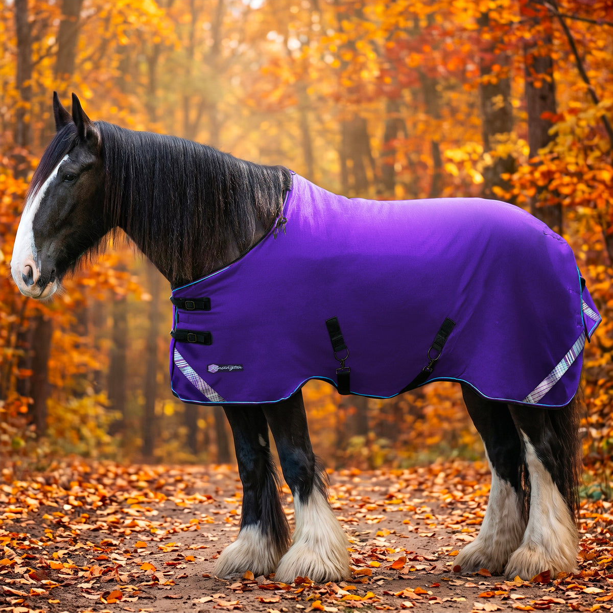 New Draft Horse Lightweight 80g Winter Turnout Blanket - Waterproof & Breathable