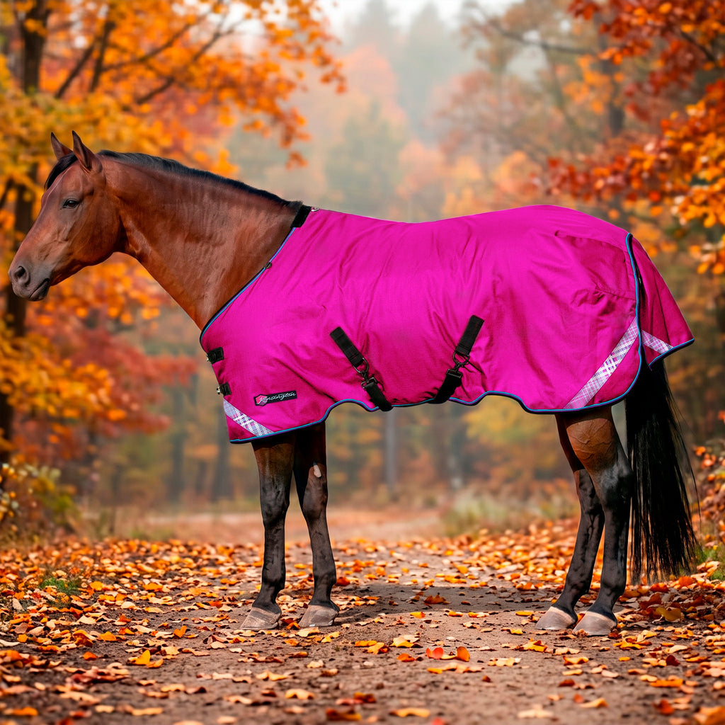New 1200D Lightweight 80g Horse Winter Turnout Blanket - Waterproof & Breathable