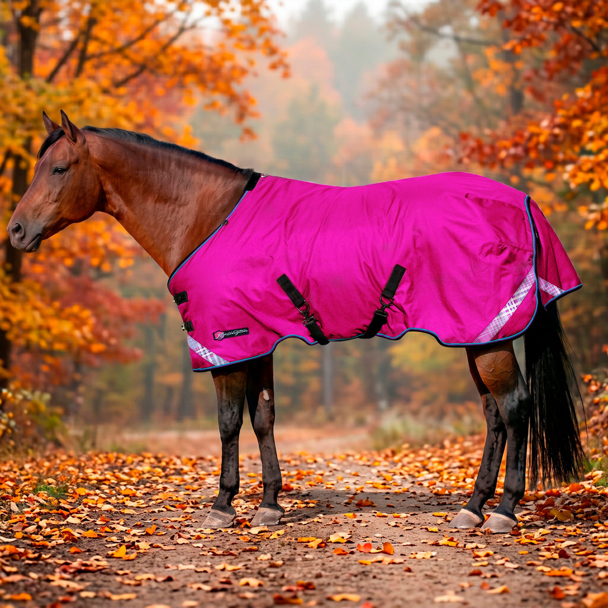 New 1200D Lightweight 80g Horse Winter Turnout Blanket - Waterproof & Breathable