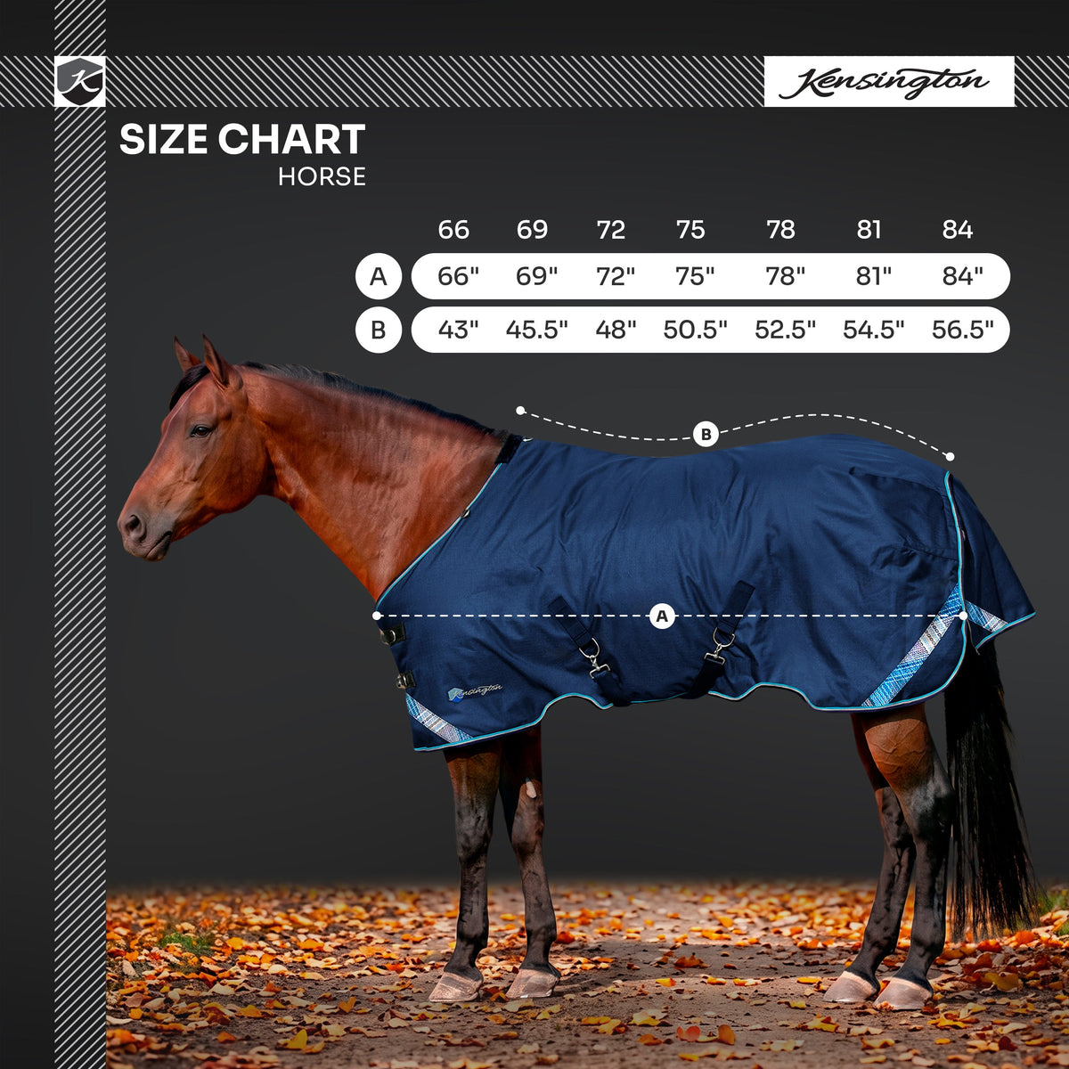 New 1200D Lightweight 80g Horse Winter Turnout Blanket - Waterproof & Breathable