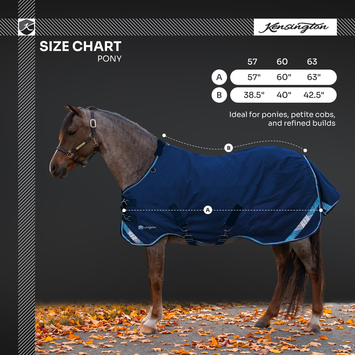 New Pony Lightweight 80g Horse Winter Turnout Blanket - Waterproof & Breathable