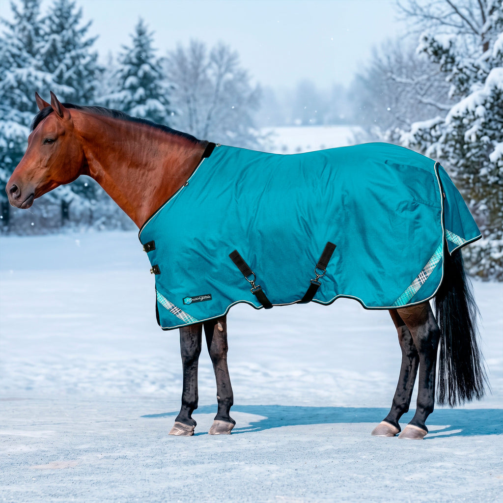 New 1200D Midweight 180g Horse Winter Turnout Blanket - Waterproof & Breathable