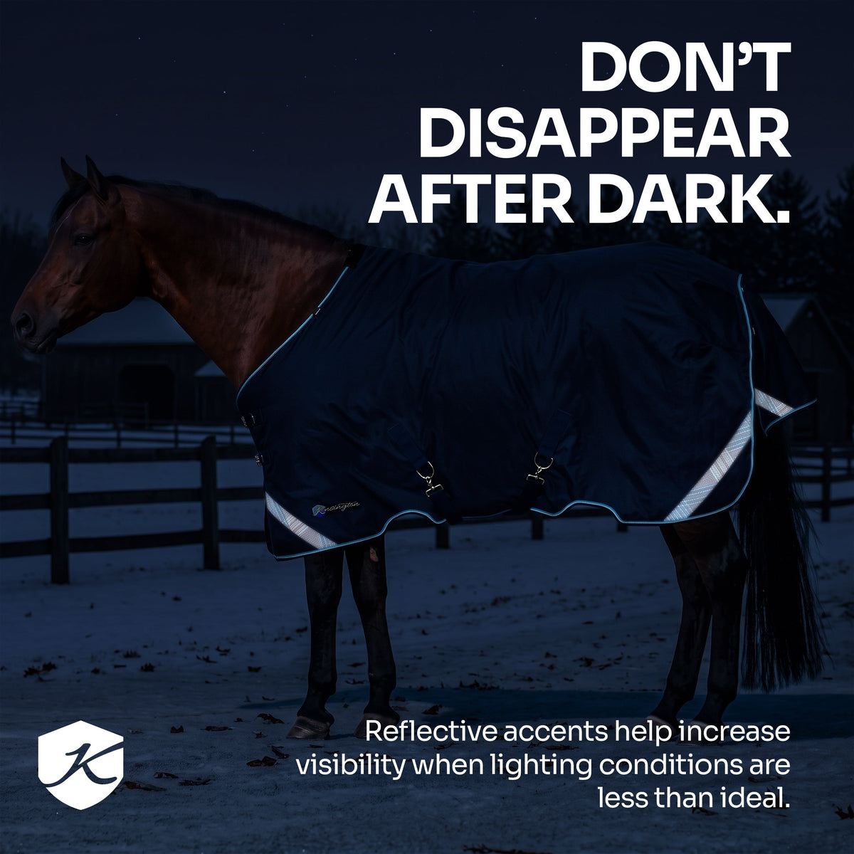 New 1200D Midweight 180g Horse Winter Turnout Blanket - Waterproof & Breathable
