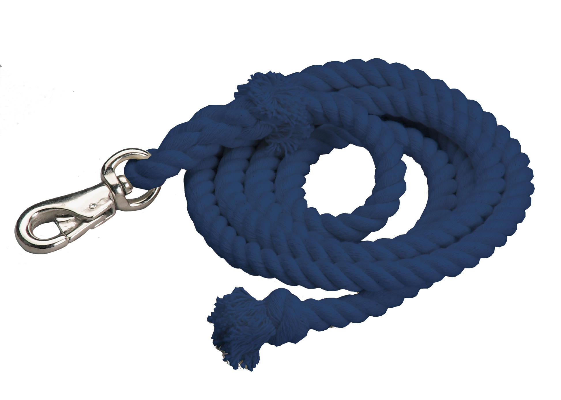 Cotton Lead Ropes - 10' with Bullsnap, Various Colors